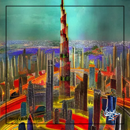 برج خلیفه نقاشی