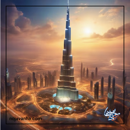 نقاشی طراحی برج خلیفه