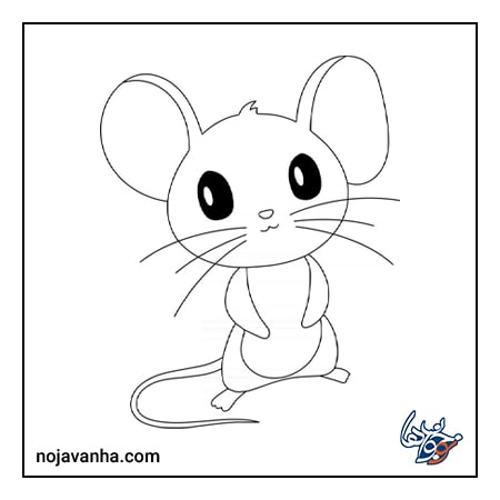 آموزش نقاشی ساده موش 