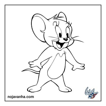 نقاشی موش کارتونی جری