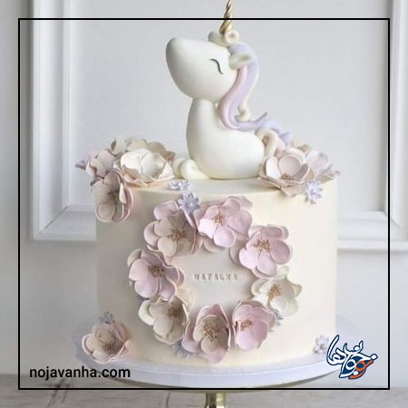 کیک اسب تک شاخ برای تولد دخترانه