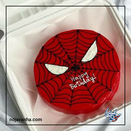 کیک تولد بچه گانه مرد عنکبوتی