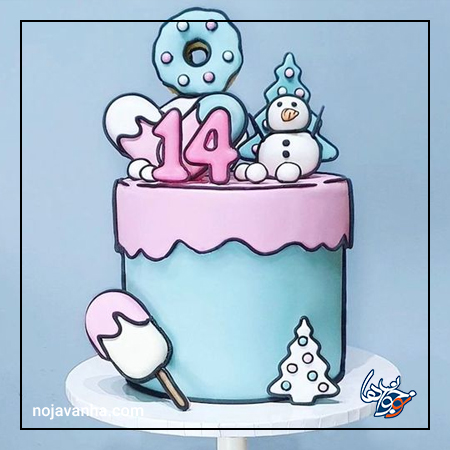 کیک تولد کارتونی جدید