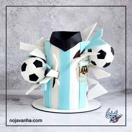 کیک تولد پسرانه فوتبالی مسی